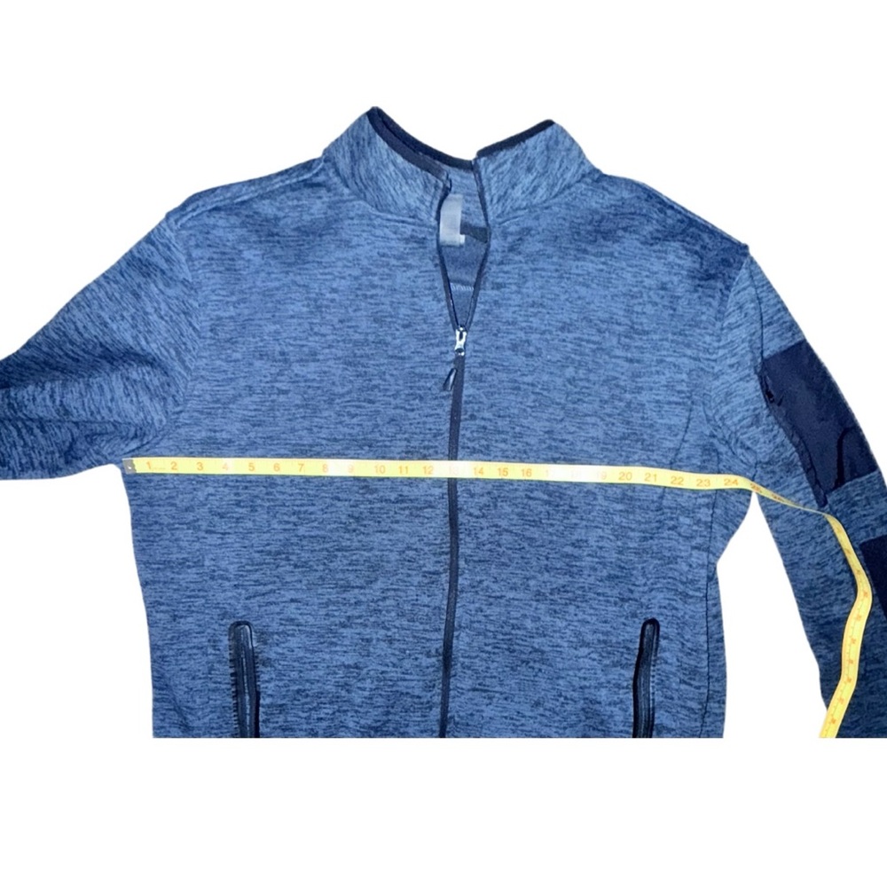 Dip Men’s Full-Zip Fleece Jacket – Blue, Size Large - Picture 6 of 7